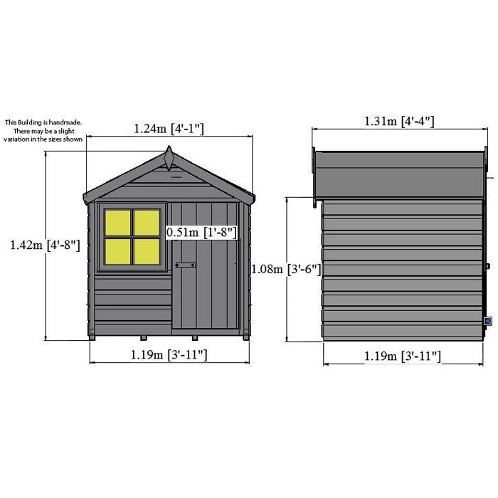 Loxley 4' x 4' Jelly Bean Playhouse
