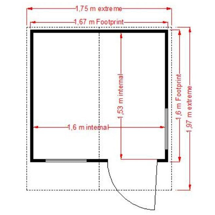 Loxley 5' x 5' Mint Playhouse | Sheds.co.uk