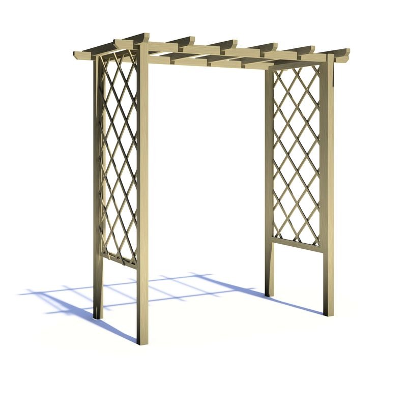 Loxley 6' x 3' Arch Trellis Pergola | Sheds.co.uk
