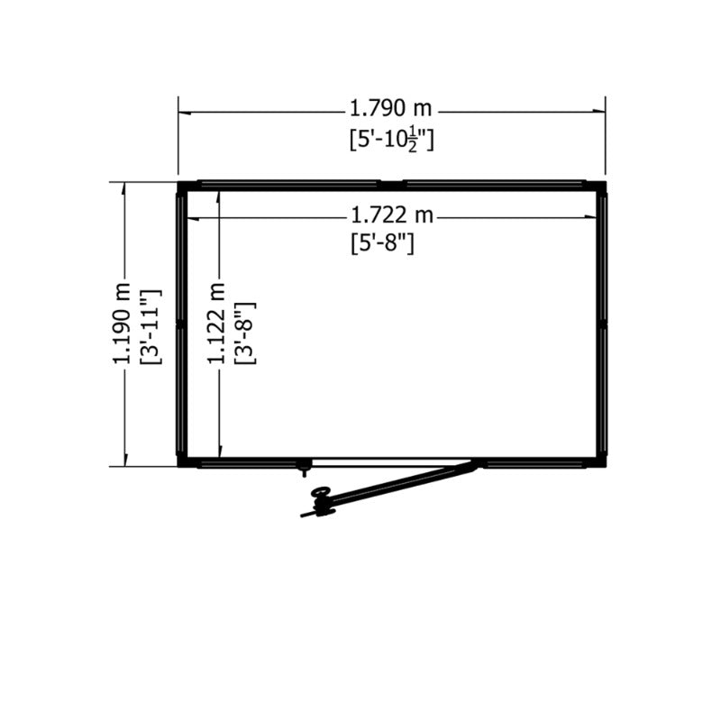 Loxley 6' x 4' Haringey Greenhouse | Sheds.co.uk