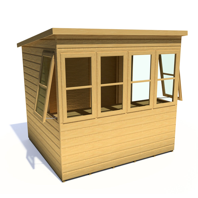 Loxley 6' x 6' Shiplap Sun Pent Shed | Sheds.co.uk
