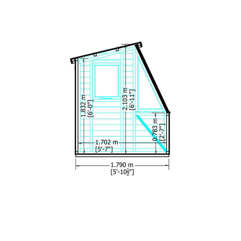 Loxley 6' x 8' Shiplap Potting Shed | Sheds.co.uk