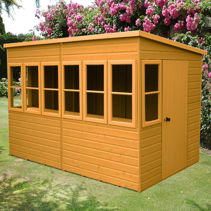 Loxley 6' x 10' Shiplap Sun Pent Shed | Sheds.co.uk