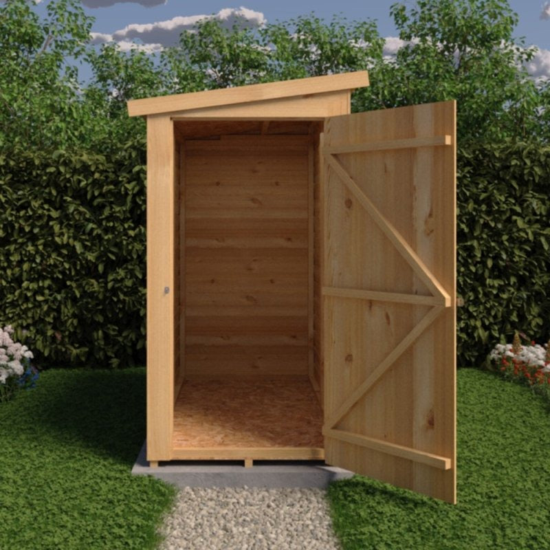 Loxley 6' x 3' Windowless Overlap Lean-To Pent Shed | Sheds.co.uk
