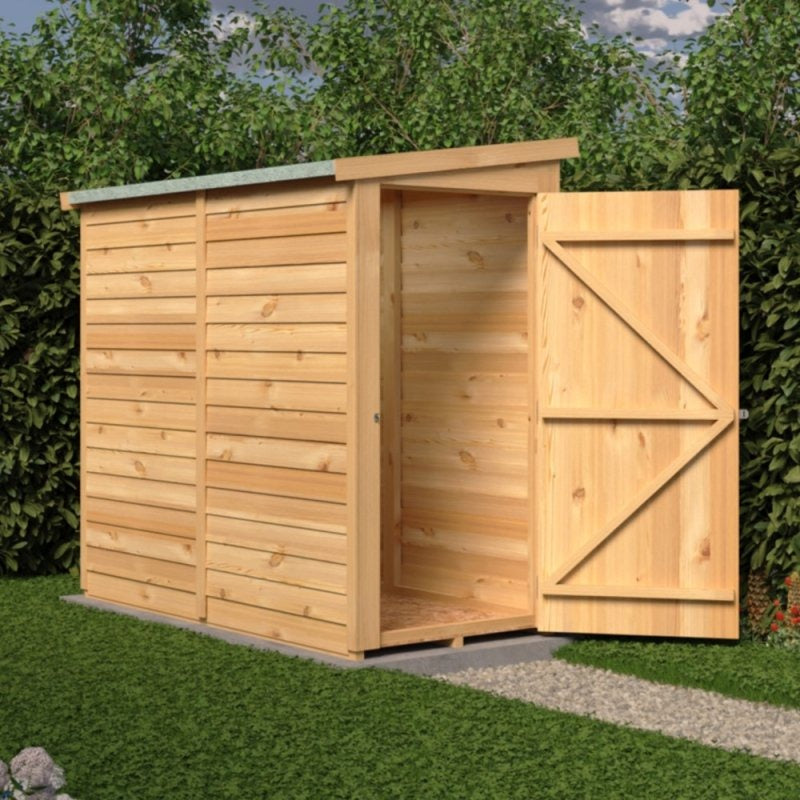 Loxley 6' x 3' Windowless Overlap Lean-To Pent Shed | Sheds.co.uk