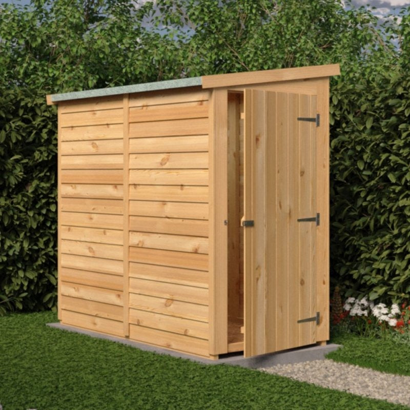 Loxley 6' x 3' Windowless Overlap Lean-To Pent Shed | Sheds.co.uk