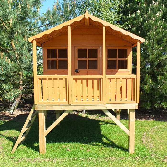 Loxley 6' x 4' Caramel Tower Playhouse | Sheds.co.uk