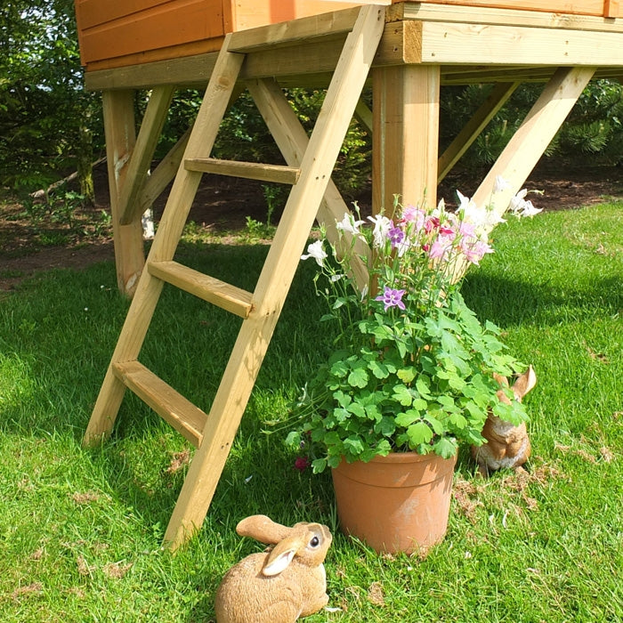 Loxley 6' x 4' Caramel Tower Playhouse | Sheds.co.uk