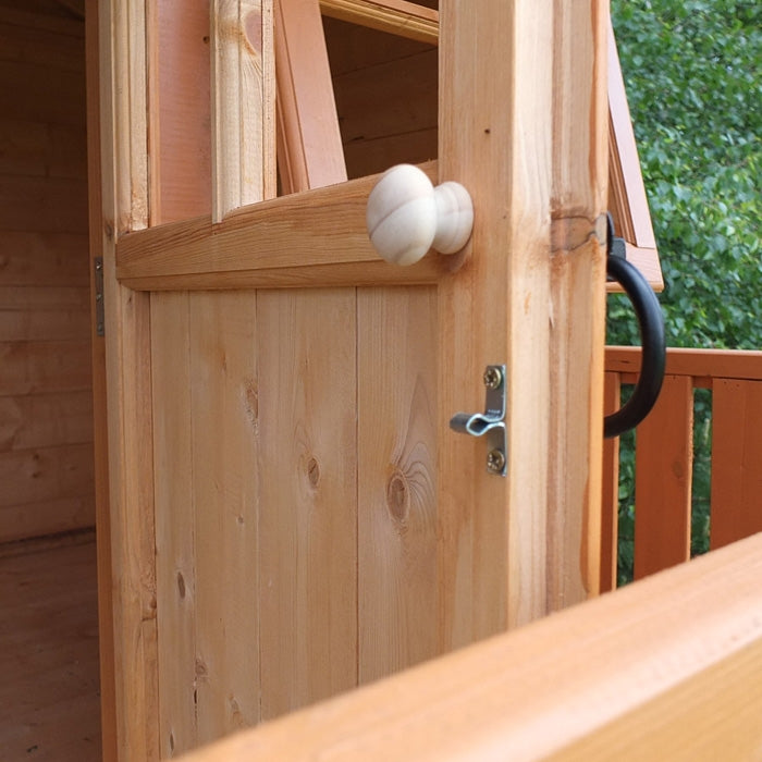 Loxley 6' x 4' Caramel Tower Playhouse | Sheds.co.uk