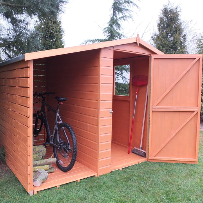 Loxley 6' x 7' Shiplap Apex Shed with Lean To | Sheds.co.uk