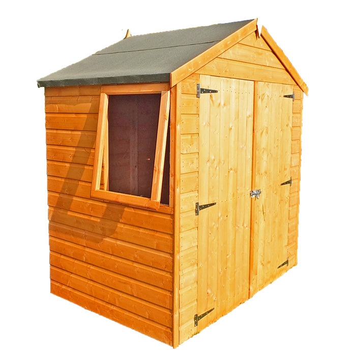 Loxley 6' x 4' Double Door Shiplap Apex Shed | Sheds.co.uk