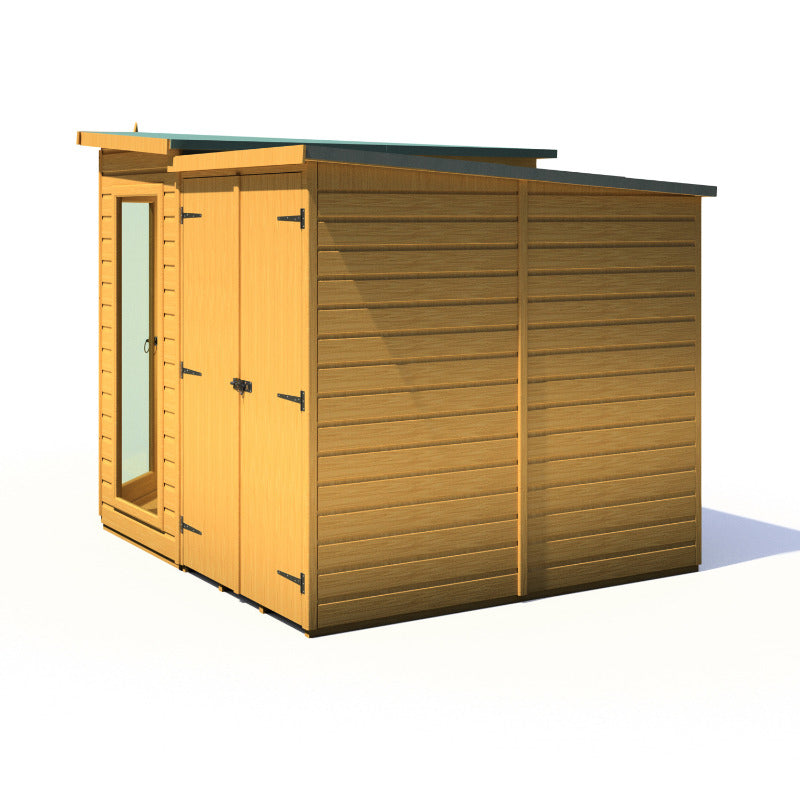 Loxley 7' x 11' Rowan Corner Summer House With Side Shed | Sheds.co.uk