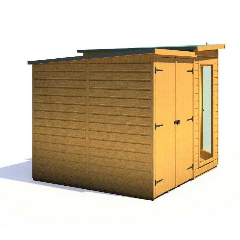 Loxley 7' x 11' Rowan Corner Summer House With Side Shed | Sheds.co.uk