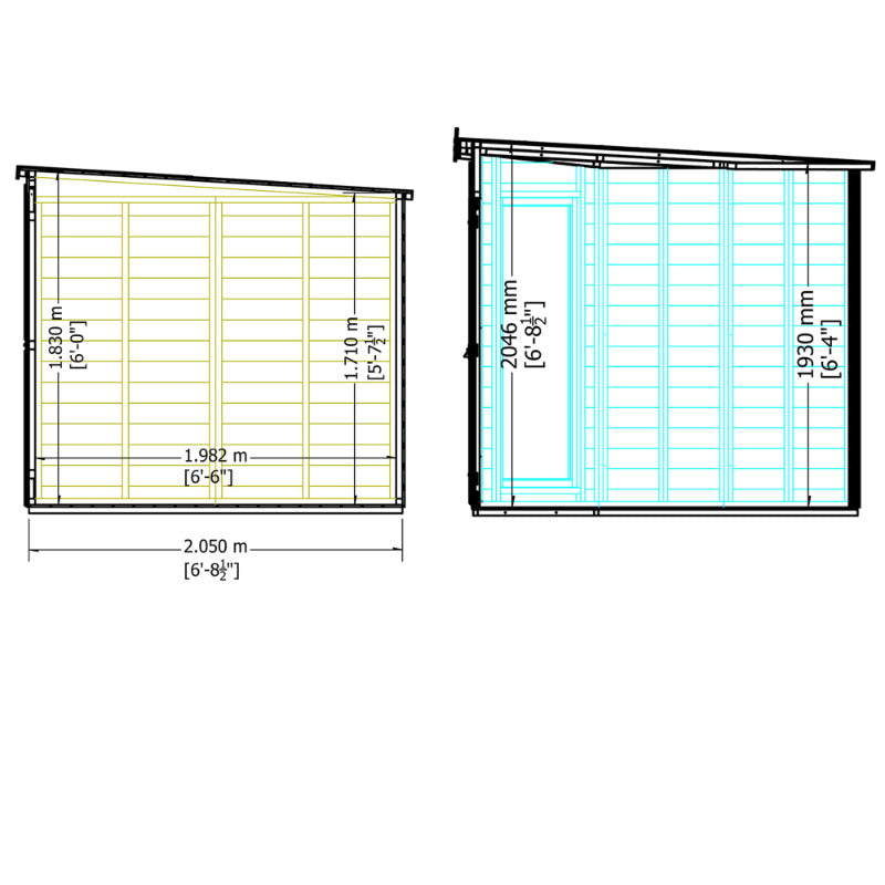 Loxley 7' x 11' Rowan Corner Summer House With Side Shed | Sheds.co.uk