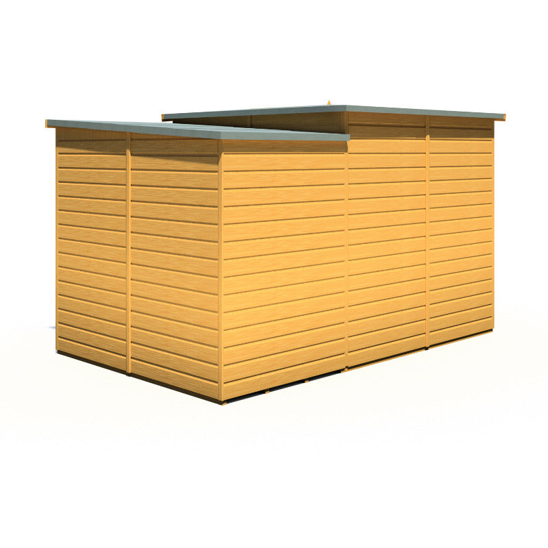 Loxley 7' x 11' Oxhill Corner Summer House With Side Shed | Sheds.co.uk