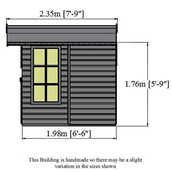 Loxley 7' x 7' Hallow Summer House | Sheds.co.uk