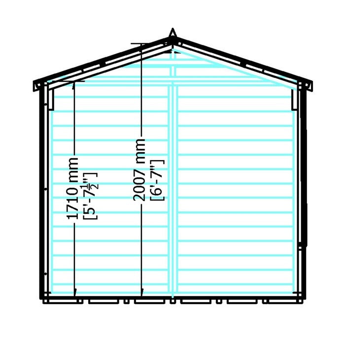 Loxley 7' x 7' Hallow Summer House | Sheds.co.uk
