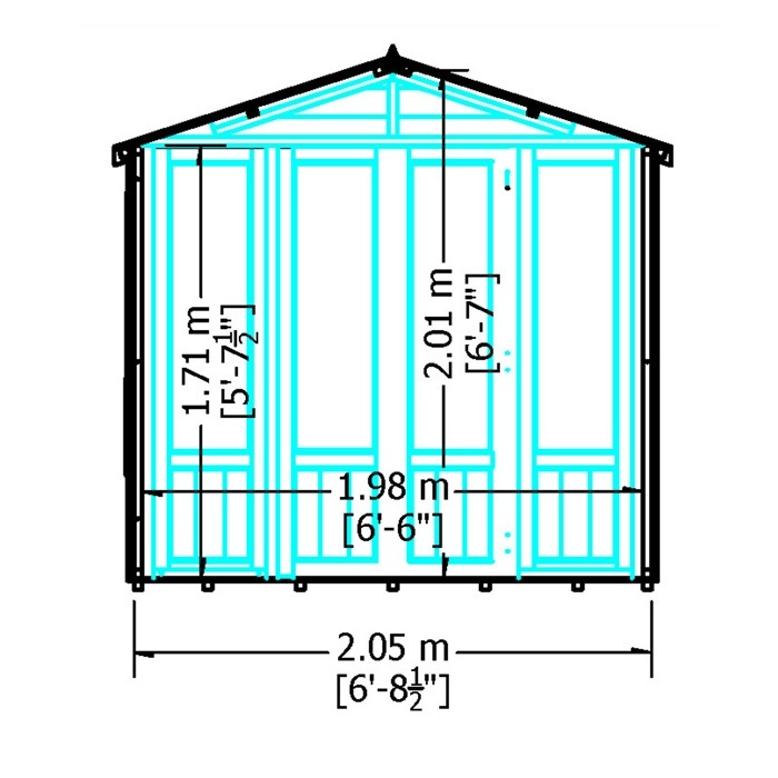 Loxley 7' x 7' Alvechurch Summer House | Sheds.co.uk