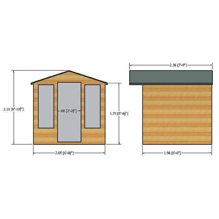 Loxley 7' x 7' Broadway Summer House | Sheds.co.uk