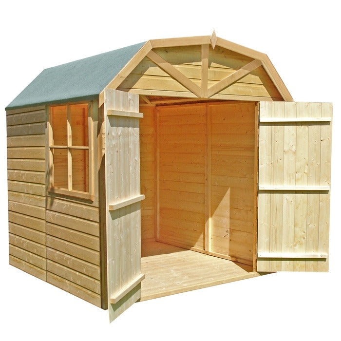 Loxley 7' x 7' Double Door Shiplap Barn | Sheds.co.uk