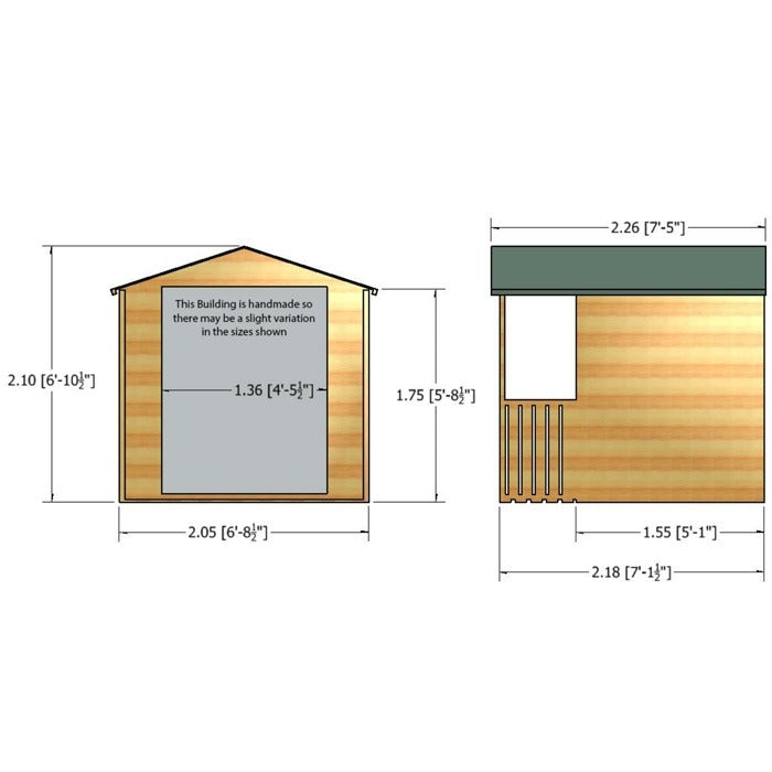 Loxley 7' x 7' Falmouth Summer House