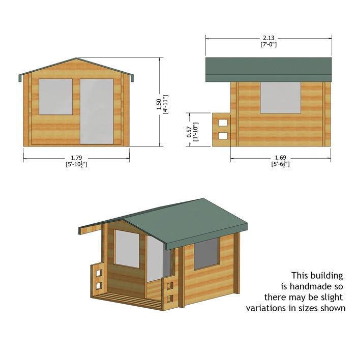 Loxley 6' x 7' Fudge Playhouse | Sheds.co.uk