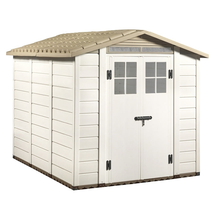 Loxley 7' x 8' Plastic Mediterranean Apex Shed | Sheds.co.uk