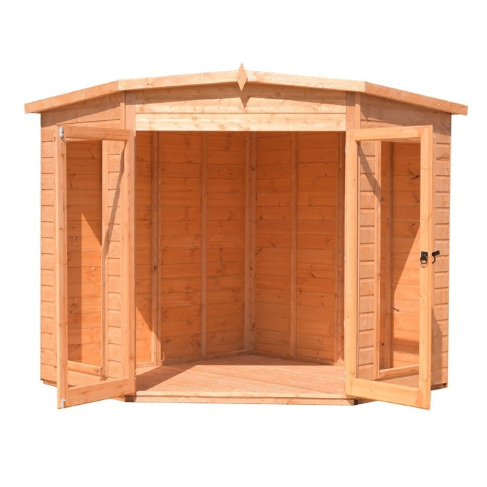 Loxley 8' x 8' Rowan Corner Summer House | Sheds.co.uk