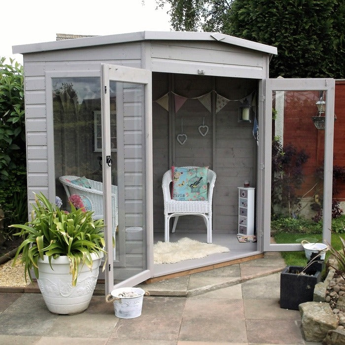 Loxley 8' x 8' Rowan Corner Summer House | Sheds.co.uk