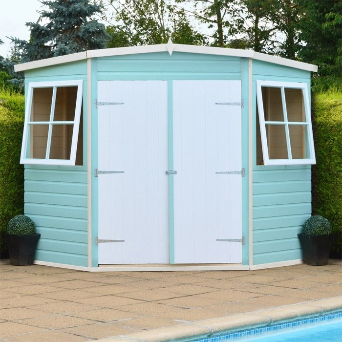 Loxley 7' x 7' Shiplap Corner Shed | Sheds.co.uk