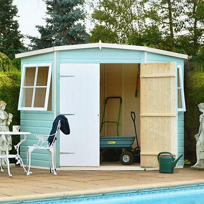 Loxley 7' x 7' Shiplap Corner Shed | Sheds.co.uk