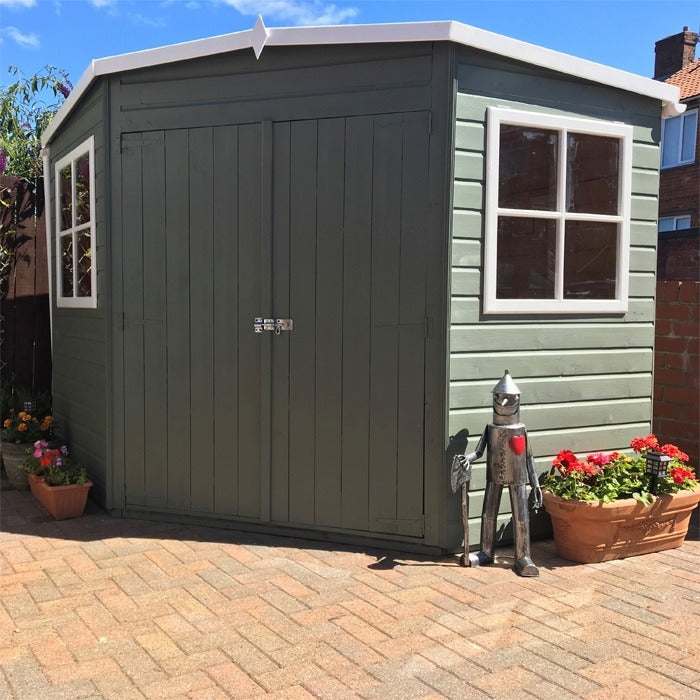 Loxley 7' x 7' Shiplap Corner Shed | Sheds.co.uk