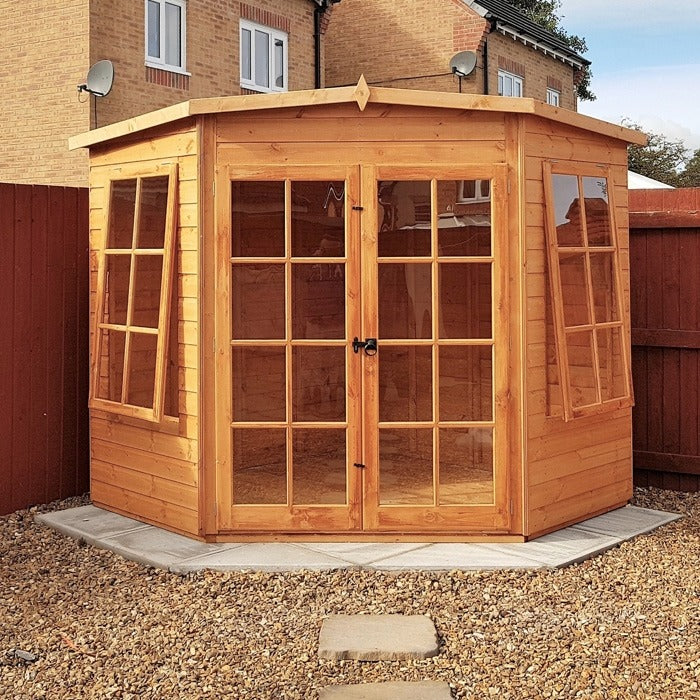 Loxley 7' x 7' Oxhill Corner Summer House | Sheds.co.uk