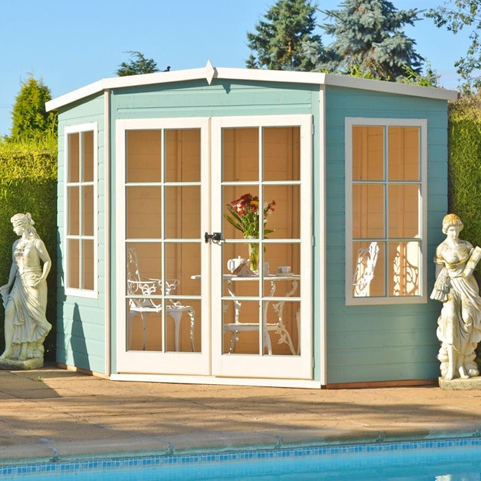 Loxley 7' x 7' Oxhill Corner Summer House | Sheds.co.uk