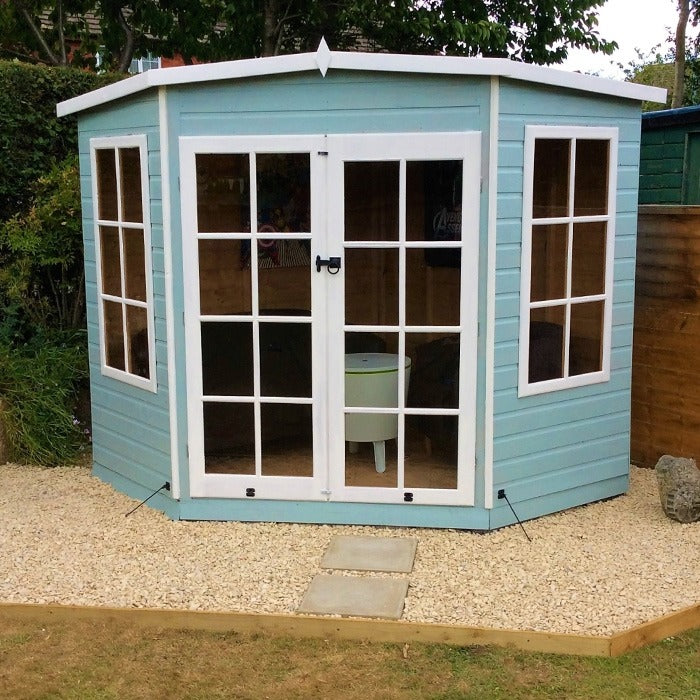 Loxley 7' x 7' Oxhill Corner Summer House | Sheds.co.uk