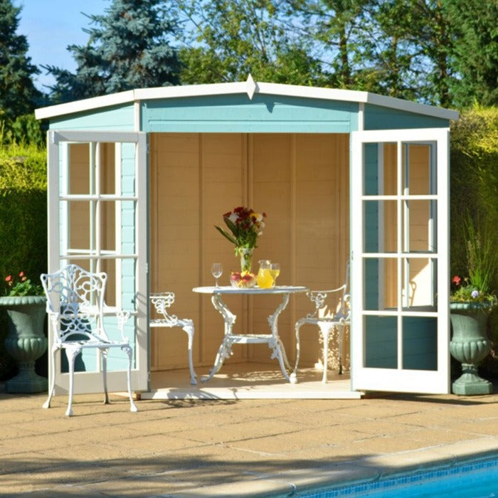 Loxley 7' x 7' Oxhill Corner Summer House | Sheds.co.uk