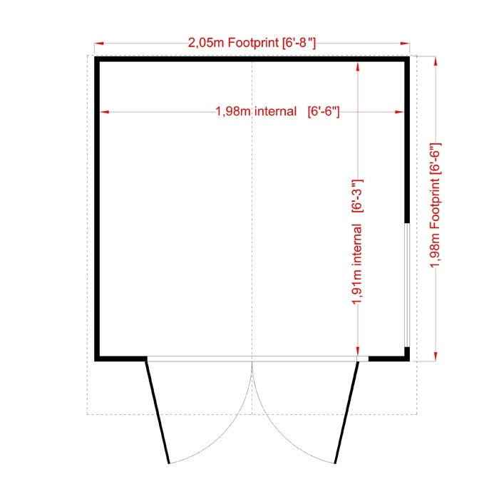 Loxley 7' x 7' Kingswood Summer House | Sheds.co.uk