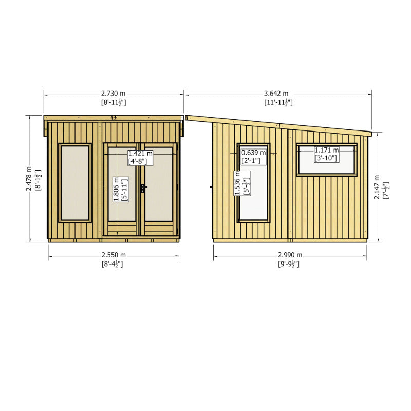 Loxley 8' x 10' Alton Summer House | Sheds.co.uk