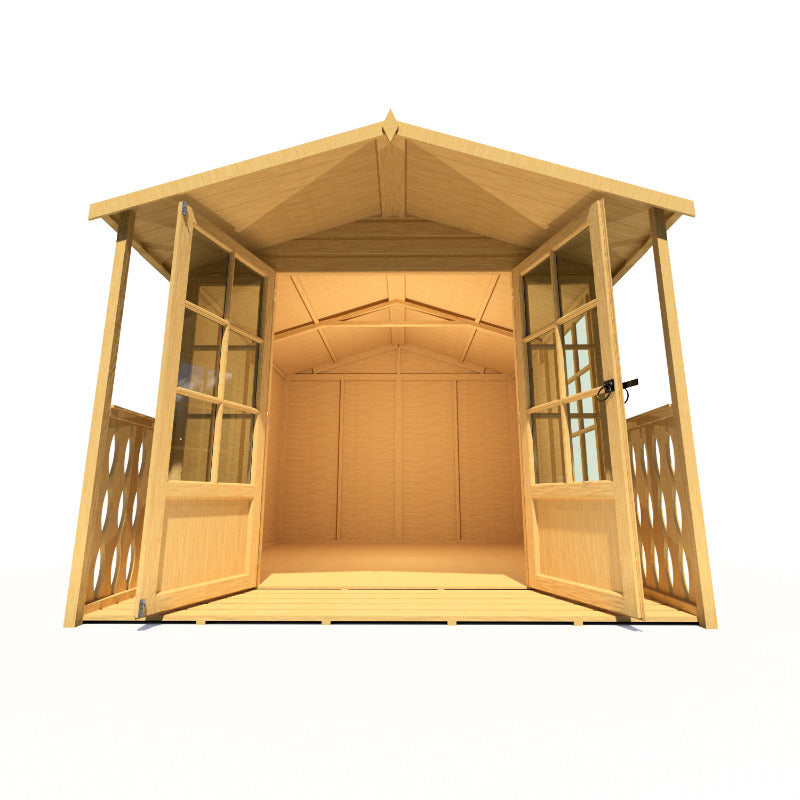 Loxley 8' x 10' Ashwater Summer House With Veranda | Sheds.co.uk