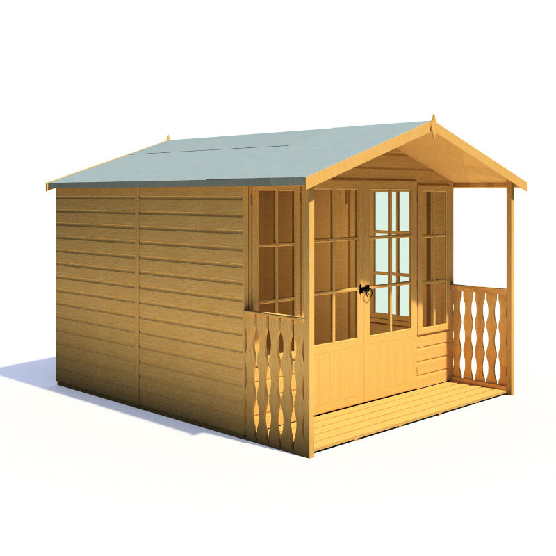 Loxley 8' x 10' Ashwater Summer House With Veranda | Sheds.co.uk