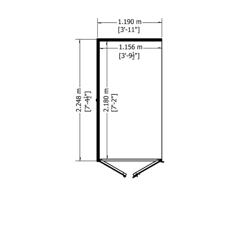 Loxley 8' x 12' Oxhill Corner Summer House With Side Shed | Sheds.co.uk