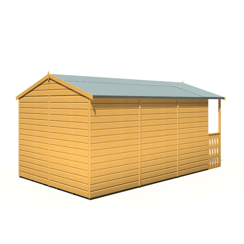 Loxley 8' x 14' Ashwater Summer House With Veranda | Sheds.co.uk