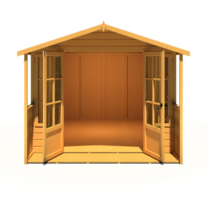 Loxley 8' x 14' Ashwater Summer House With Veranda | Sheds.co.uk