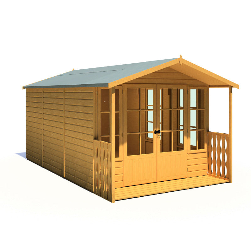 Loxley 8' x 14' Ashwater Summer House With Veranda | Sheds.co.uk