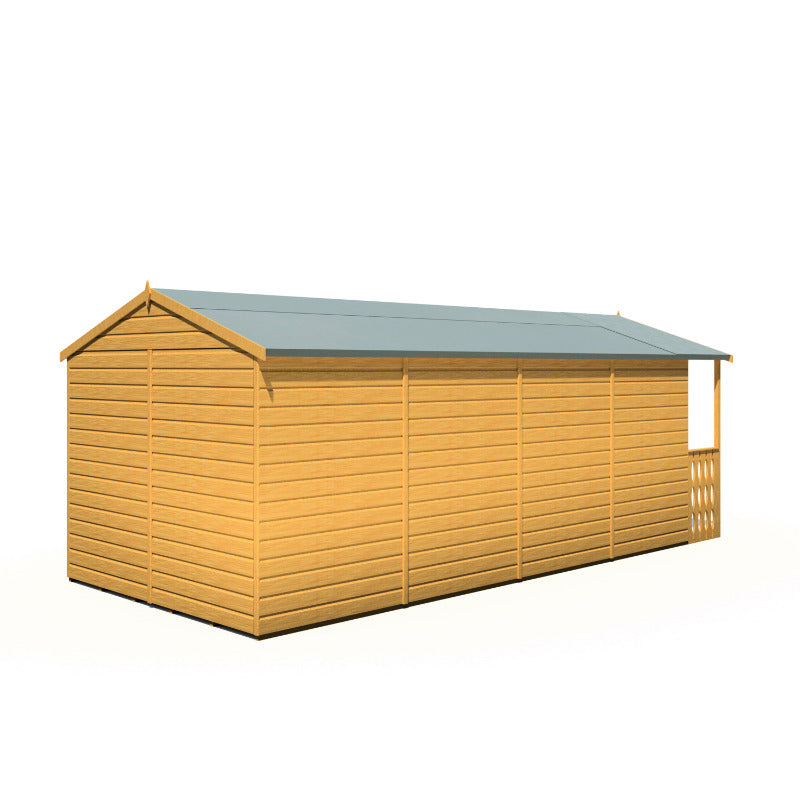 Loxley 8' x 18' Ashwater Summer House With Veranda | Sheds.co.uk