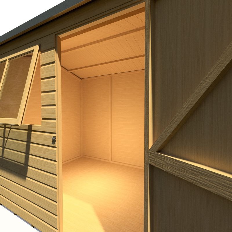 Loxley 8' x 6' Premium Shiplap Reverse Apex Shed | Sheds.co.uk