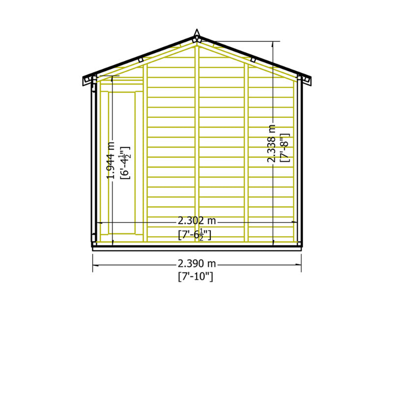 Loxley 8' x 8' Dawlish Summer House | Sheds.co.uk