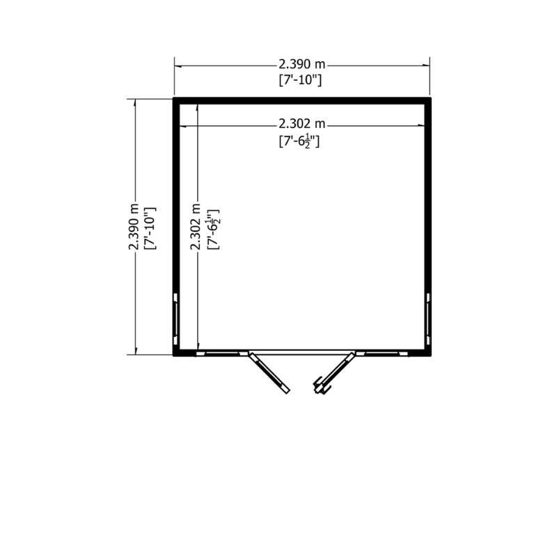 Loxley 8' x 8' Dawlish Summer House | Sheds.co.uk