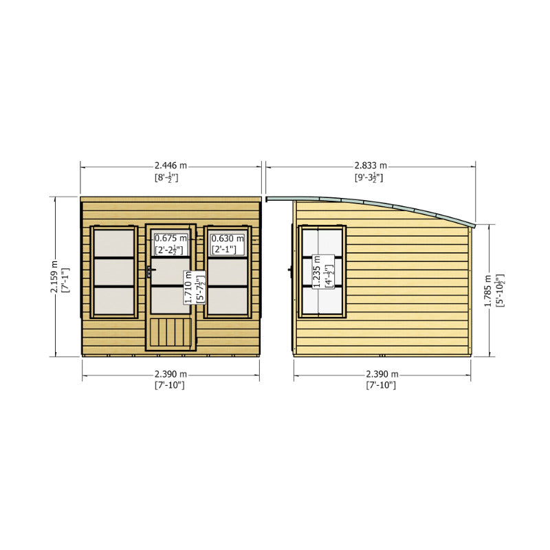Loxley 8' x 8' Helston Summer House | Sheds.co.uk