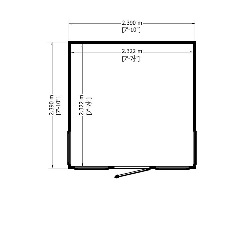 Loxley 8' x 8' Helston Summer House | Sheds.co.uk